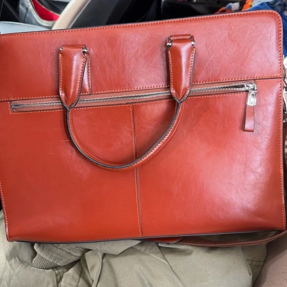 Bostanten Leather Briefcase - Picture 3 of 5